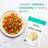 Quay Naturals Fonio Super-Grain - African Ancient Superfood Grain - Substitute & Alternative for Couscous, Quinoa & Rice - Gluten Free & Non GMO