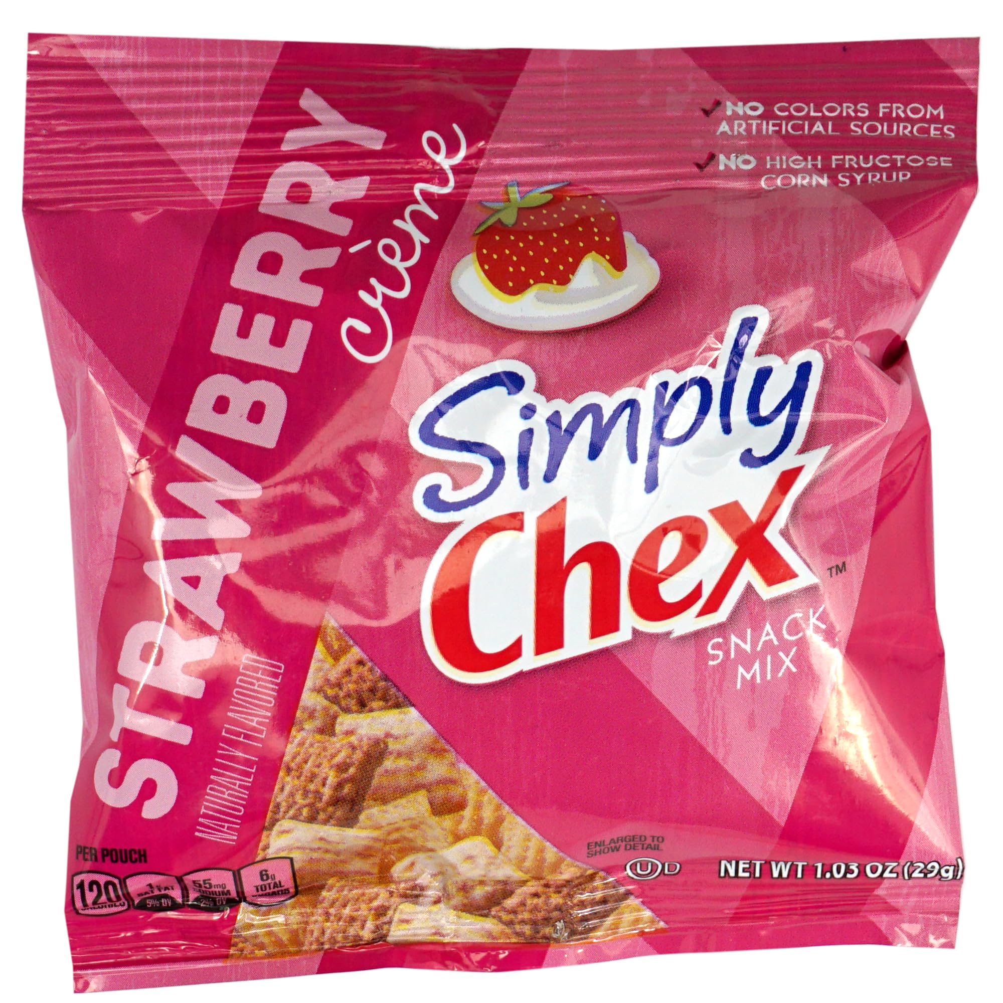 ChexMix Strawberry Yogurt 1.03oz Bags (8 Pack), Snack Mix, Snack Packs, The Hampton Candy Company
