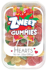 Zweet Gummy Sour Hearts - 10 oz. Tub