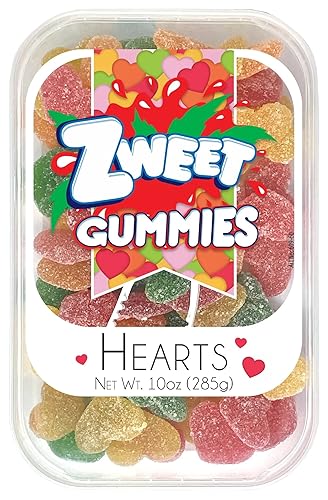 Zweet Gummy Sour Hearts - 10 oz. Tub