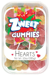 Zweet Gummy Sour Hearts - 10 oz. Tub