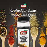 Badia Black Sesame Seed, 16 oz - Whole Black Sesame Seeds for Cooking, Baking & Garnishing - Rich, Nutty & Crunchy Flavor