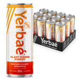 Yerbaé Energy Seltzer - Orange Cherry Pineapple No Sugar/Calories/Carbs. Energized by Yerba Mate, Naturally Caffeinated Plant-Based, Healthy