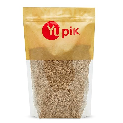 Yupik Natural Sesame Seeds, 2.2 lb (35.2 oz), Gluten-Free, GMO-Free, Kosher, Vegan, Raw, Unroasted, Unsalted, Plant-Based Protein, Source of Fiber