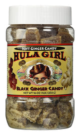 Hula Girl Soft Baby Ginger Candy - Coated in Brown Raw Sugar (1 Pound)