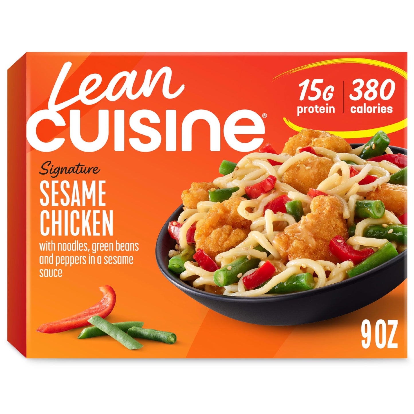 Lean Cuisine Signature Sesame Chicken, Frozen Meals, Frozen Lunch Or Dinner 9 oz