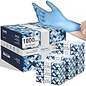 Hand-E Touch Disposable Blue Nitrile Gloves Large 1000 Count - Latex Free Gloves, Powder Free, Medical Exam, Cooking