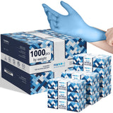 Hand-E Touch Disposable Blue Nitrile Gloves Large 1000 Count - Latex Free Gloves, Powder Free, Medical Exam, Cooking
