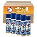 Arm and Hammer Fabric and Carpet Foam Deodorizer Professional, Aerosol, Fresh Scent, 15 fl oz (Case of 8)