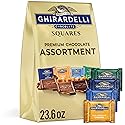 GHIRARDELLI Premium Assorted Chocolate SQUARES, 23.6 oz Bag Variety Pack of Milk, Dark, Mint, and Caramel Chocolates