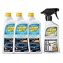 Cerama Bryte Stainless Steel Appliance Cleaner & Removes Tough Stains Cooktop and Stove Top Cleaner for Glass - Ceramic Surfaces, 16 & 18 Ounces, 3-18