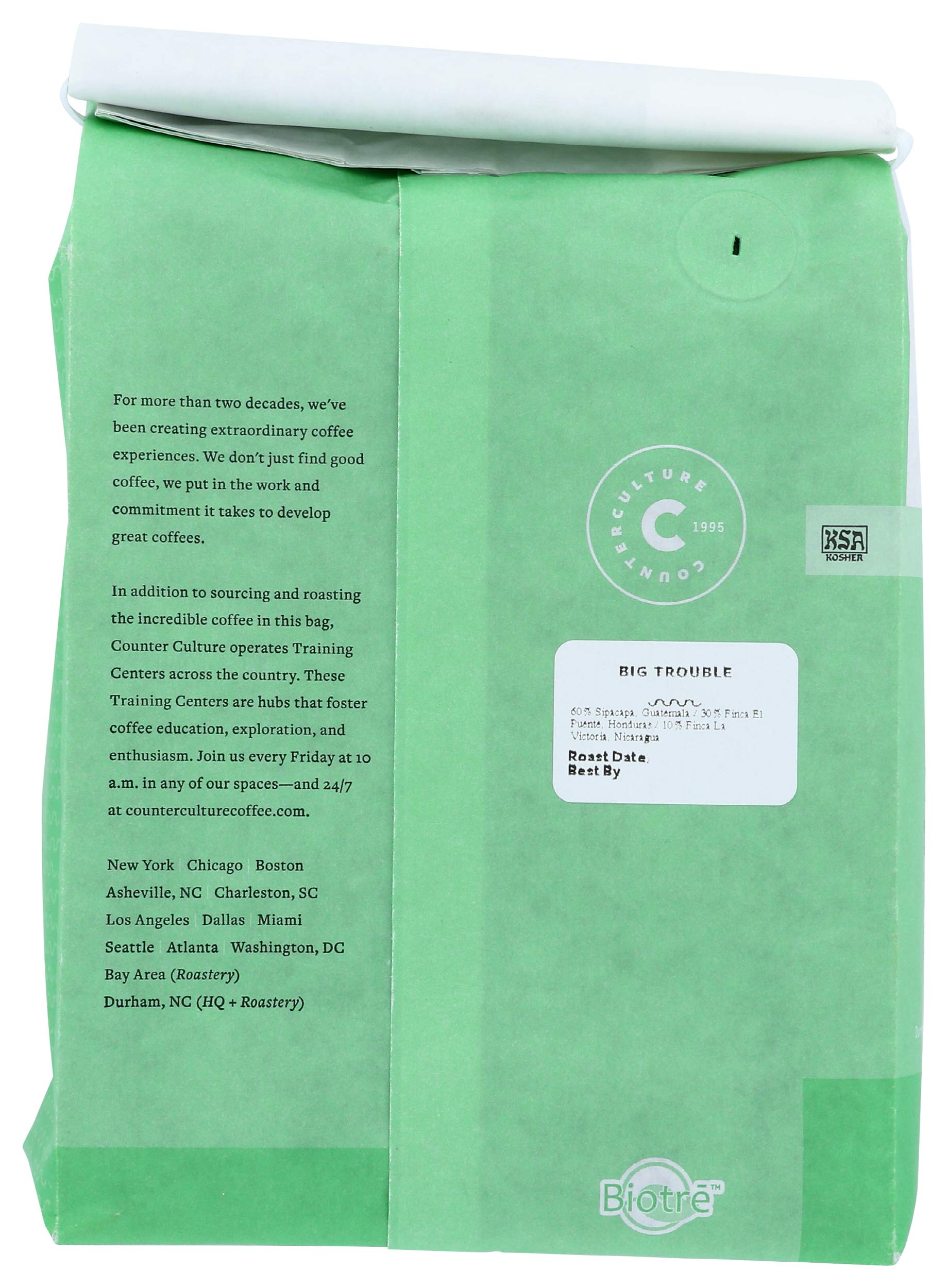 Counter Culture Coffee Big Trouble Blend Whole Bean Coffee, 24 OZ