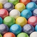 Gumballs for Gumball Machine Bulk Refill - Shimmer Mix 1" Large Gumballs - 5 Cases of 8 Bags Assorted Fruit Flavored Chewing Bubble Gum for Kids
