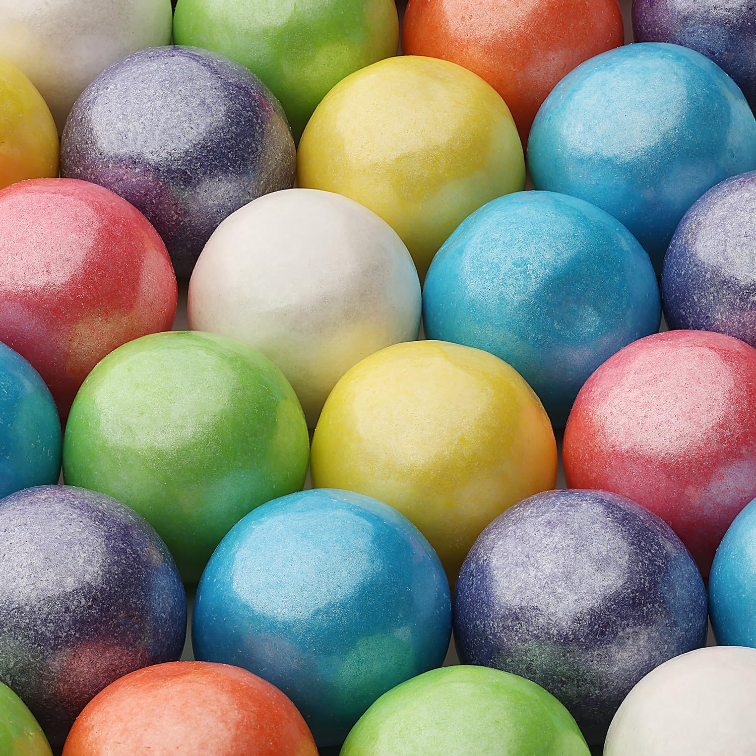 Gumballs for Gumball Machine Bulk Refill - Shimmer Mix 1" Large Gumballs - 5 Cases of 8 Bags Assorted Fruit Flavored Chewing Bubble Gum for Kids