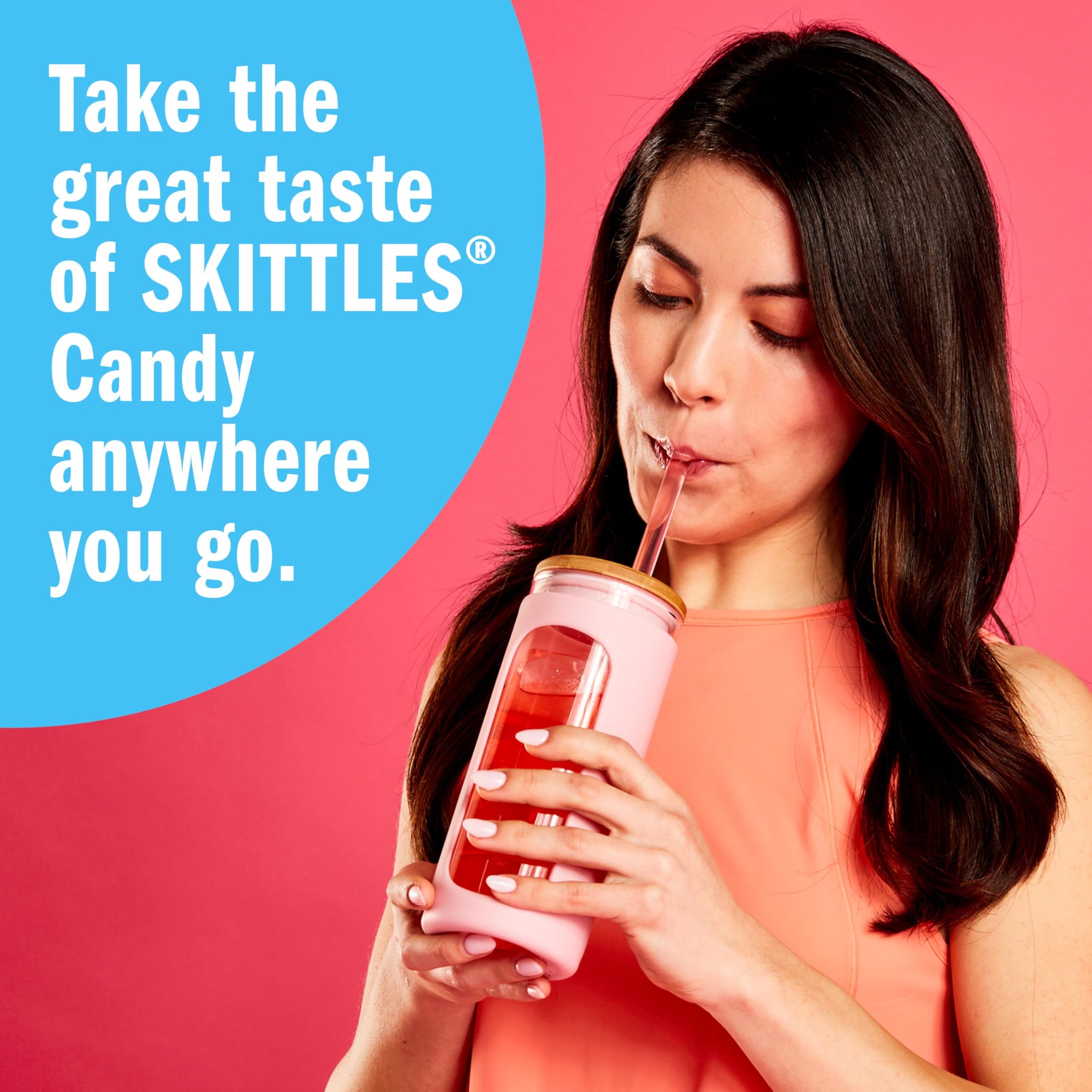 SINGLES TO GO! Skittles Singles To Go Tropical Flavors Variety Pack, Powdered Drink Mix, Strawberry Starfruit, Mango Tangelo, Kiwi Lime, Pineapple