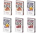 Pure Kick Energy Singles To Go Drink Mix, Variety Pack: Blood Orange, Mango Acai, Black Cherry Pomegranate - 36 Servings