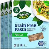 Heaven & Earth Grain Free Pasta, Cassava Fusilli Pasta, 8oz (3 Pack) | Paleo Pasta | Vegan | Certified Gluten Free | Kosher for Passover