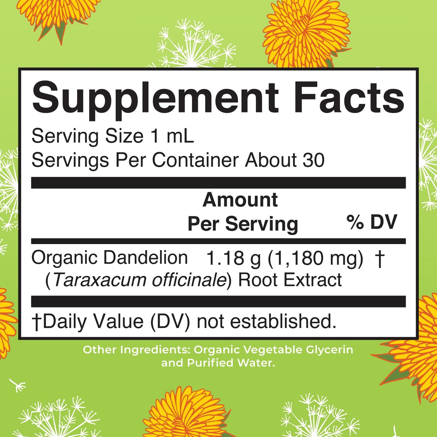 Organic Dandelion Root Extract by MaryRuth's | USDA Organic | Easy-to-Take | Liquid Dandelion Root Supplement | Herbal Extract | Vegan | Gluten Free |