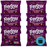 Freestyle Snacks Olive Snack Packs - As Seen on Shark Tank - Single Serve - Fresh Pitted Kalamata Olives, Grown in Greece, All Natural, Non-GMO