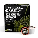 Brooklyn Beans French Roast Gourmet Coffee Pods - Compatible with Keurig K Cup Brewers Including 2.0 Machines, 40 Count, Dark Roast and Intense