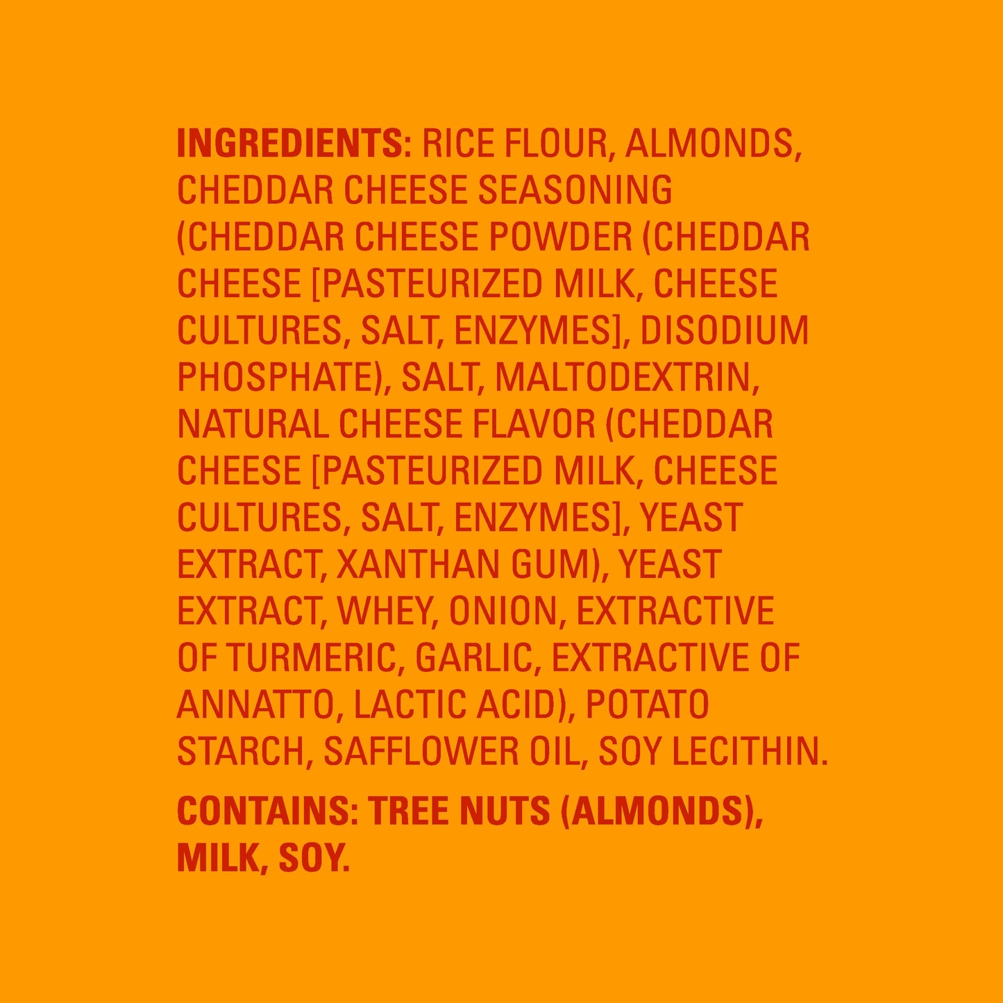 Blue Diamond Almonds Nut-Thins Gluten Free Cracker Crisps, Cheddar Cheese, Family Size, 7.7 oz