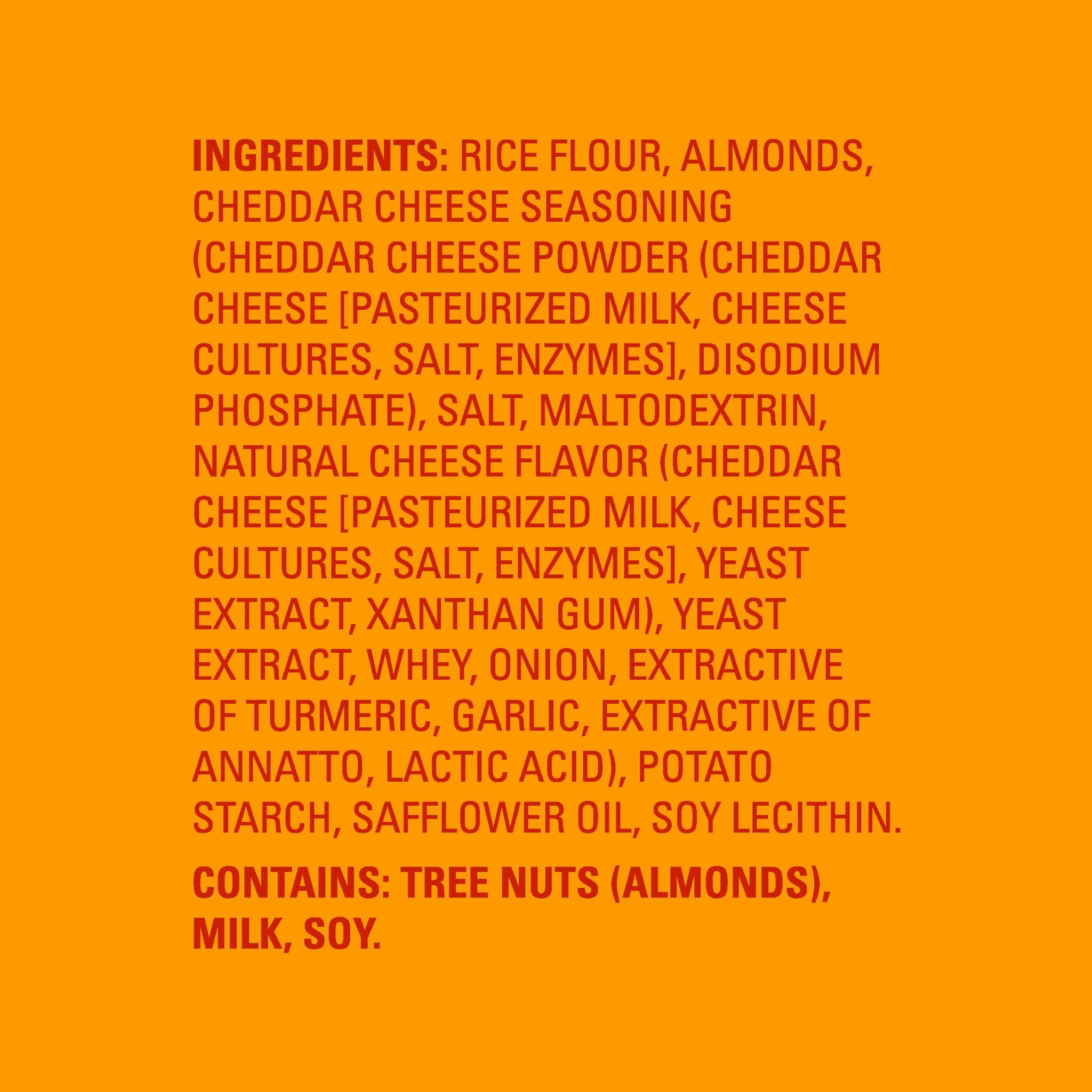 Blue Diamond Almonds Nut-Thins Gluten Free Cracker Crisps, Cheddar Cheese, Family Size, 7.7 oz