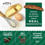 Nonni's Espresso Chocolate Chip Biscotti Cookies - 3 Boxes Espresso Coffee Cookies - Espresso Chocolate Chip Cookies w/Dark Chocolate - Italian