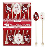 Melville Candy Hot Cocoa/Latte Spoons & Stirrers Gift Set - Made in the USA Stirrers for Hot Cocoa, Lattes, & Coffee - Individually Wrapped (6-Count