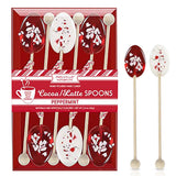 Melville Candy Hot Cocoa/Latte Spoons & Stirrers Gift Set - Made in the USA Stirrers for Hot Cocoa, Lattes, & Coffee - Individually Wrapped (6-Count