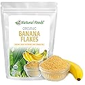 Z Natural Foods Organic Banana Flakes - Crisp Ripe Bananas for Potassium & Fiber Support, Digestive Health, Skin Glow - Natural Flavor & Dried Flake