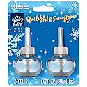 Glade PlugIns Refills Air Freshener, Scented and Essential Oils for Home and Bathroom, Starlight & Snowflakes, 1.34 Fl Oz, 2 Count
