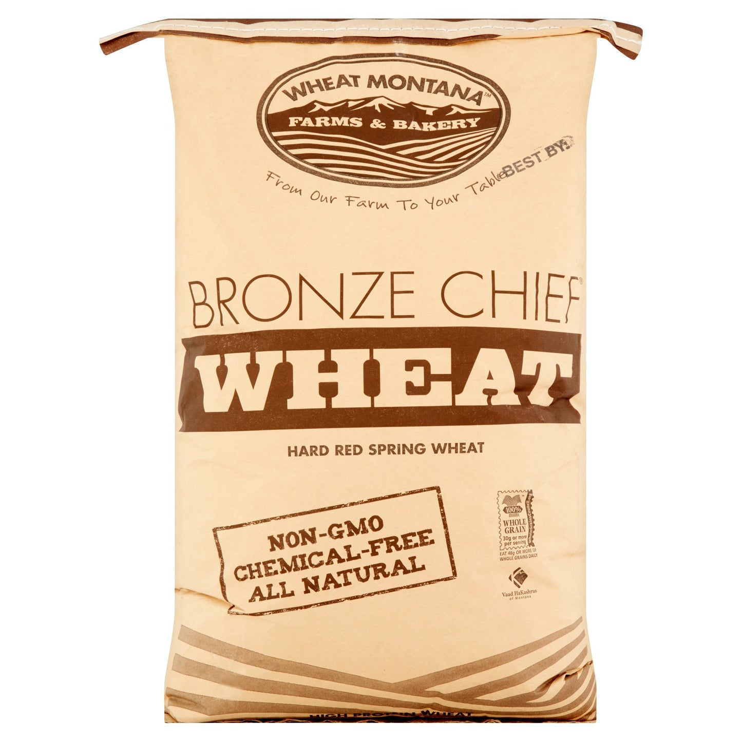 Bronze Chief High Protein Hard Red Spring Wheat 50 lb Bag