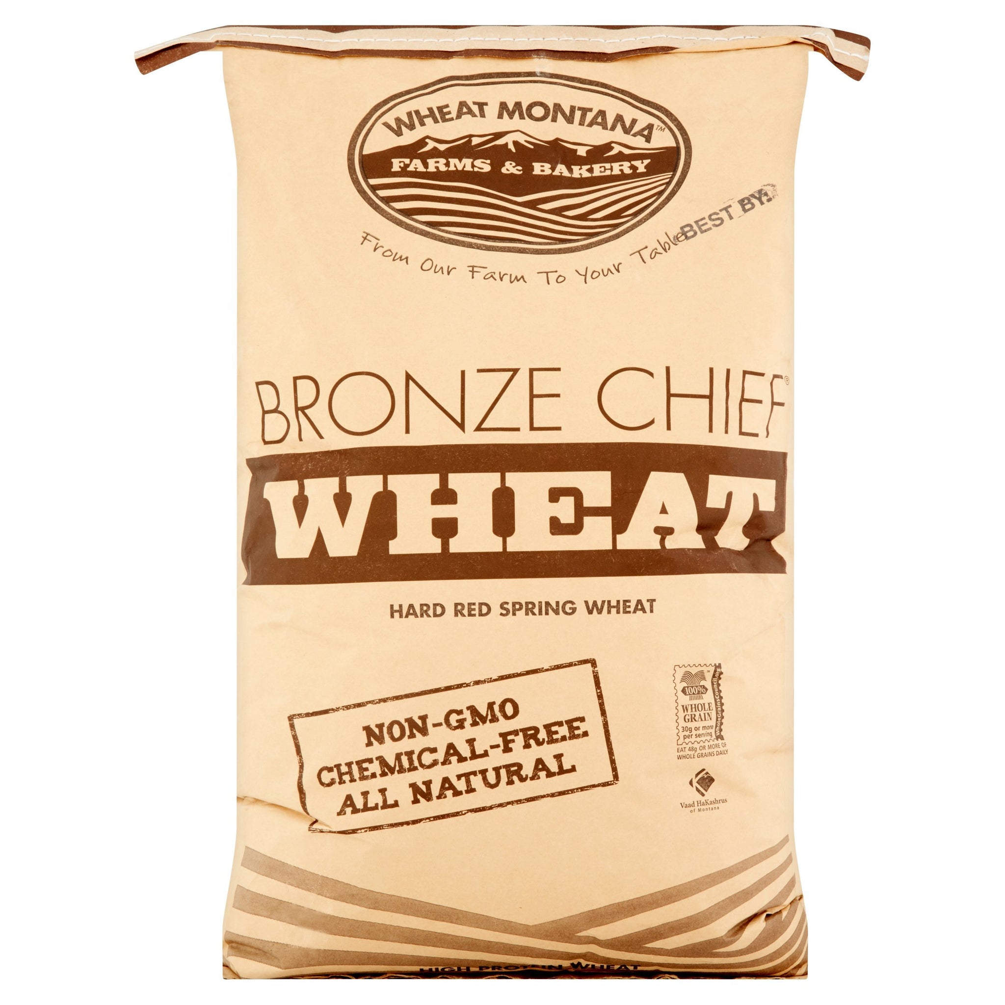Bronze Chief High Protein Hard Red Spring Wheat 50 lb Bag
