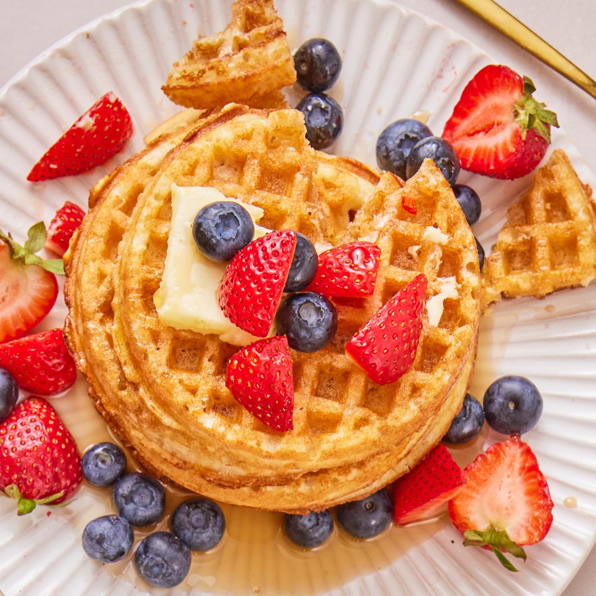 Brazi Bites Gluten-Free Homestyle Waffles | Six-count cartons (4-pack)