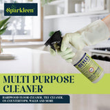 Sparkleen Mrs. Meyers Multi-Surface All Purpose Cleaner Set, Multi-Purpose Cleaner 2 Pack Spray and Cloth Set Bundle for Bathroom, Living Room or