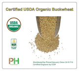 Certified Organic Hulled Buckwheat Groats,Non-GMO, Raw, Vegan, Bulk (10LB)