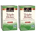 Bravo Tea Triple Detox Herbal Tea Caffeine Free, 20 Tea Bags, 2 Count