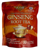 Prince of Peace 100% American Wisconsin Ginseng Root Tea, 80 Tea Bags