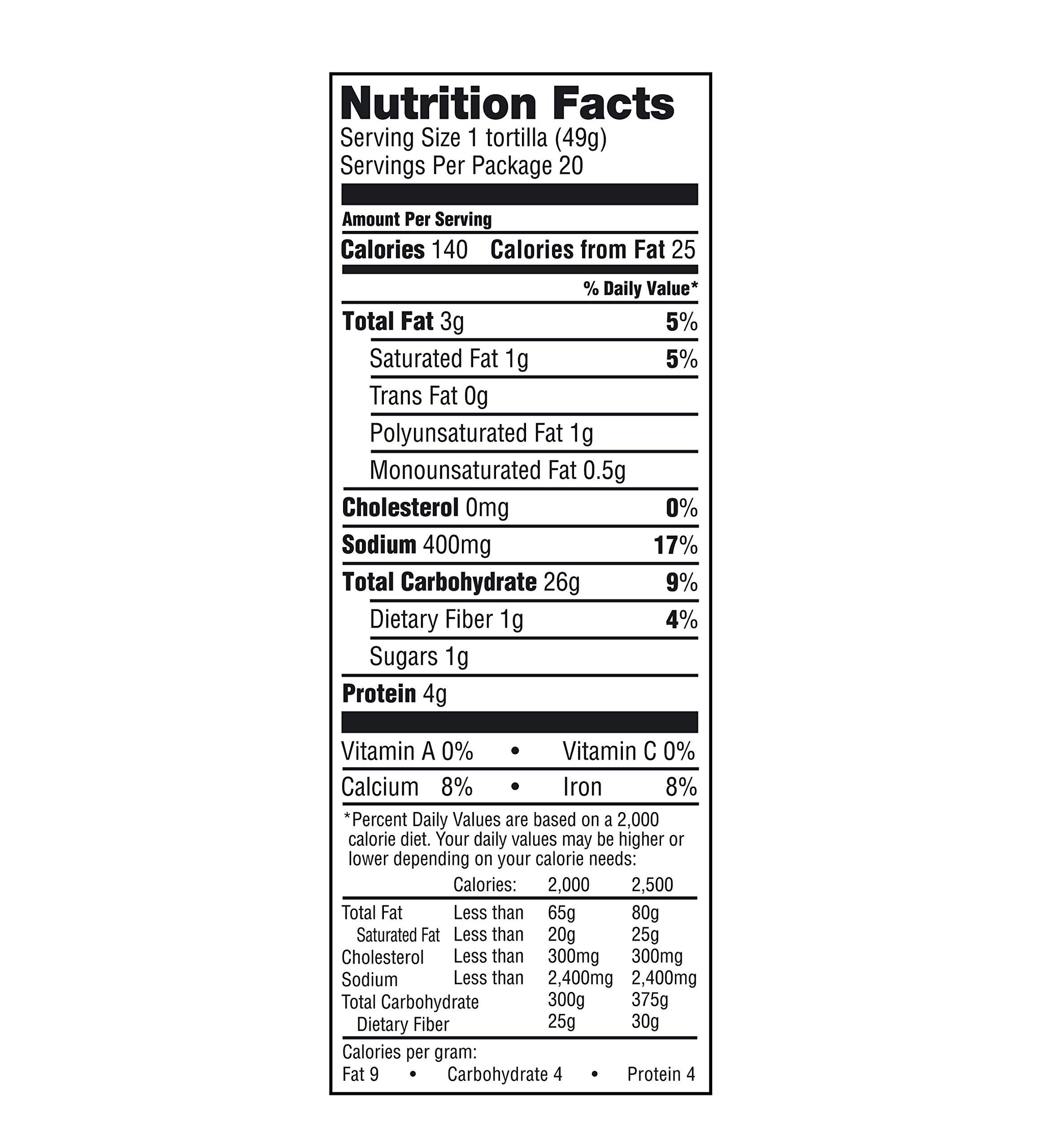 Mission Soft Taco Flour Tortillas 8" - 2 Packs of 20 by ValorServe - 40 Super Soft Tortillas with ValorServe Quesadilla Spatula