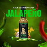 Steve-O's Heavenly Jalapeño Hot Sauce | Zesty Green Verde Sauce for Marinades, BBQ, Veggies, Eggs & Potatoes | 5 fl oz