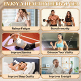 Chrysanthemum Cassia Seed Tea Bags - 20 Pcs Teabags for Liver Detox Cleanse Natural Herbal Flower Tea with Goji Berries, Honeysuckle, Burdock Root