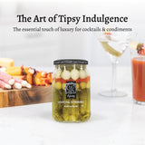 Sable & Rosenfeld Tipsy Garlic & Dill Cocktail Stirrers 16 oz Jar (Pack of 1), Hand-Packed Martini Pickles and Olive Skewers, Kosher, Gluten-Free