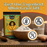 Brundo Ethiopian Spice Company | Gluten Free Teff Flour | Hand Picked & Processed Authentic Powdered Ethiopian Teff Grain | Harvested in and Imported
