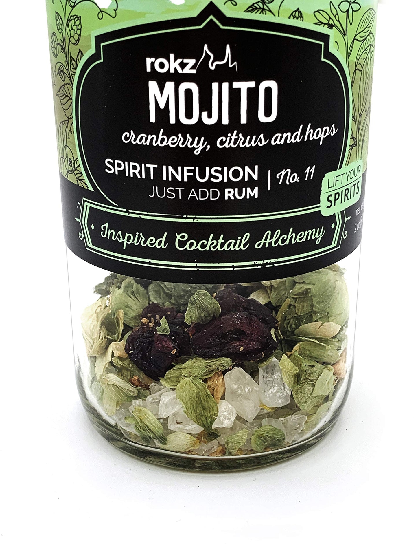 Rokz Mojito Spirit Infusion Bottle for Cocktails, 16 Ounce