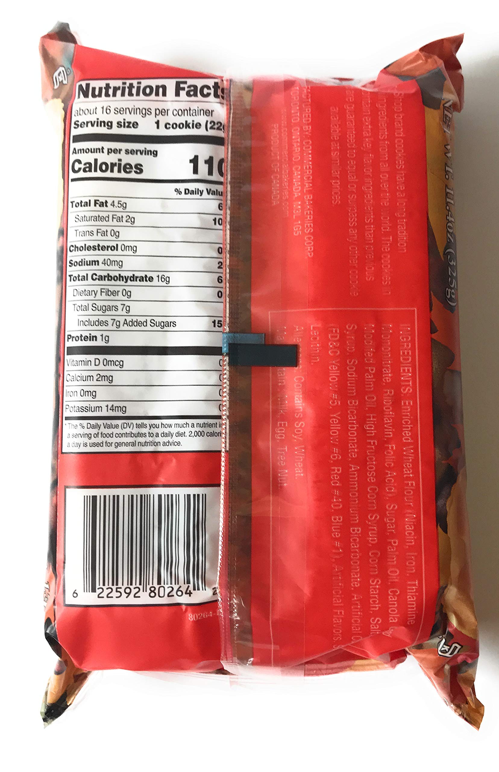 Maple Leaf Cookies, one 11.4 oz package