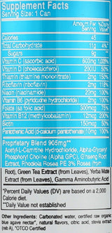 FOCUSAID Energy Blend | Nootropics Drink for Brain Fuel | Alpha-GPC, GABA, B-Complex, Yerba Mate, Green Tea | 100% Clean |100mg Natural Caffeine |