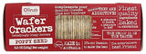 Olina's Bakehouse Poppy Seed Wafer Crackers, 3.5 Ounces (Pack Of 12)