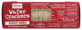 Olina's Bakehouse Poppy Seed Wafer Crackers, 3.5 Ounces (Pack Of 12)