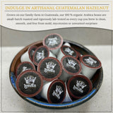 Leiva’s Guatemalan Single Serve K-cups Coffee Pods (22 Count) - Small Batch, Hazelnut Flavor Capsules - Rich, Bold & Balanced Flavor - Single Serve