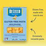 De Cecco Mezzi Rigatoni Gluten Free, 12 Ounces (Pack of 6)